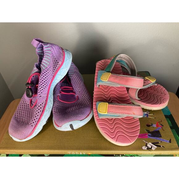 Two Pairs Sandals & Water Shoes Play All Day Sz 12 / 13 Cat & Jack SUN & FUN! - Picture 1 of 7